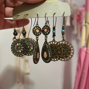 BOHO EARRINGS - 3 PAIR